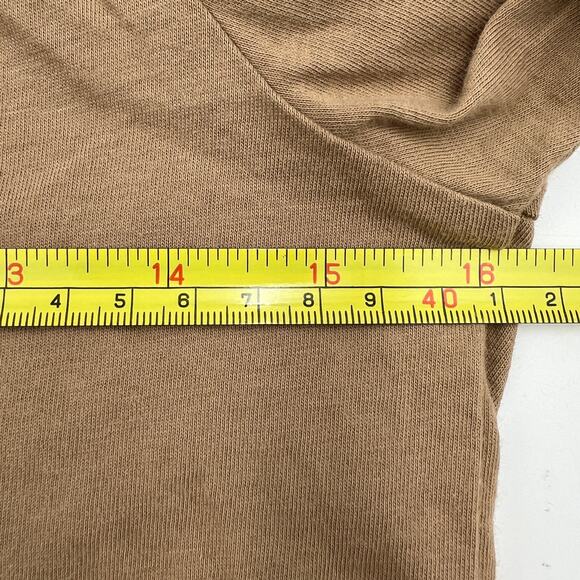 Pomander Place Tan Vesty Long Sleeve Crewneck Top Blouse - Picture 5 of 10